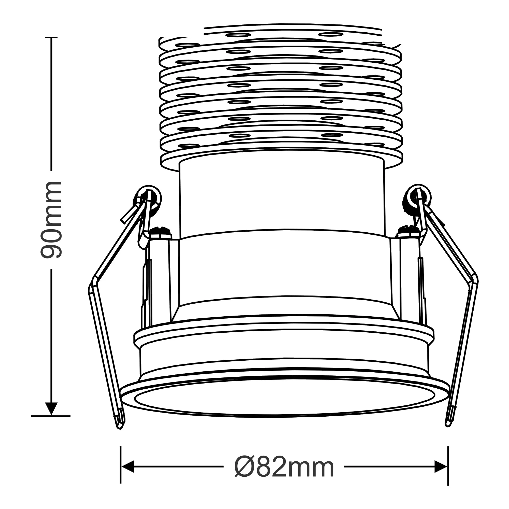 Bania 11 Recessed Ceiling Luminaires Dlux Round Recess Ceiling